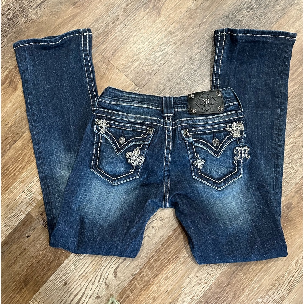 Retro Miss Me Denim Boot Cut Jeans. Sz28 - Picture 3 of 12